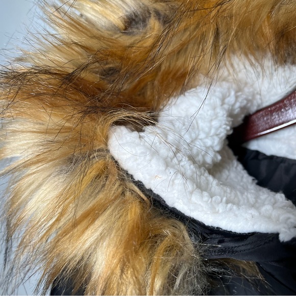 MADDEN GIRL (Juniors) Insulated Quilted Bubble Puffer Ski Coat, Black, L - Picture 4 of 11